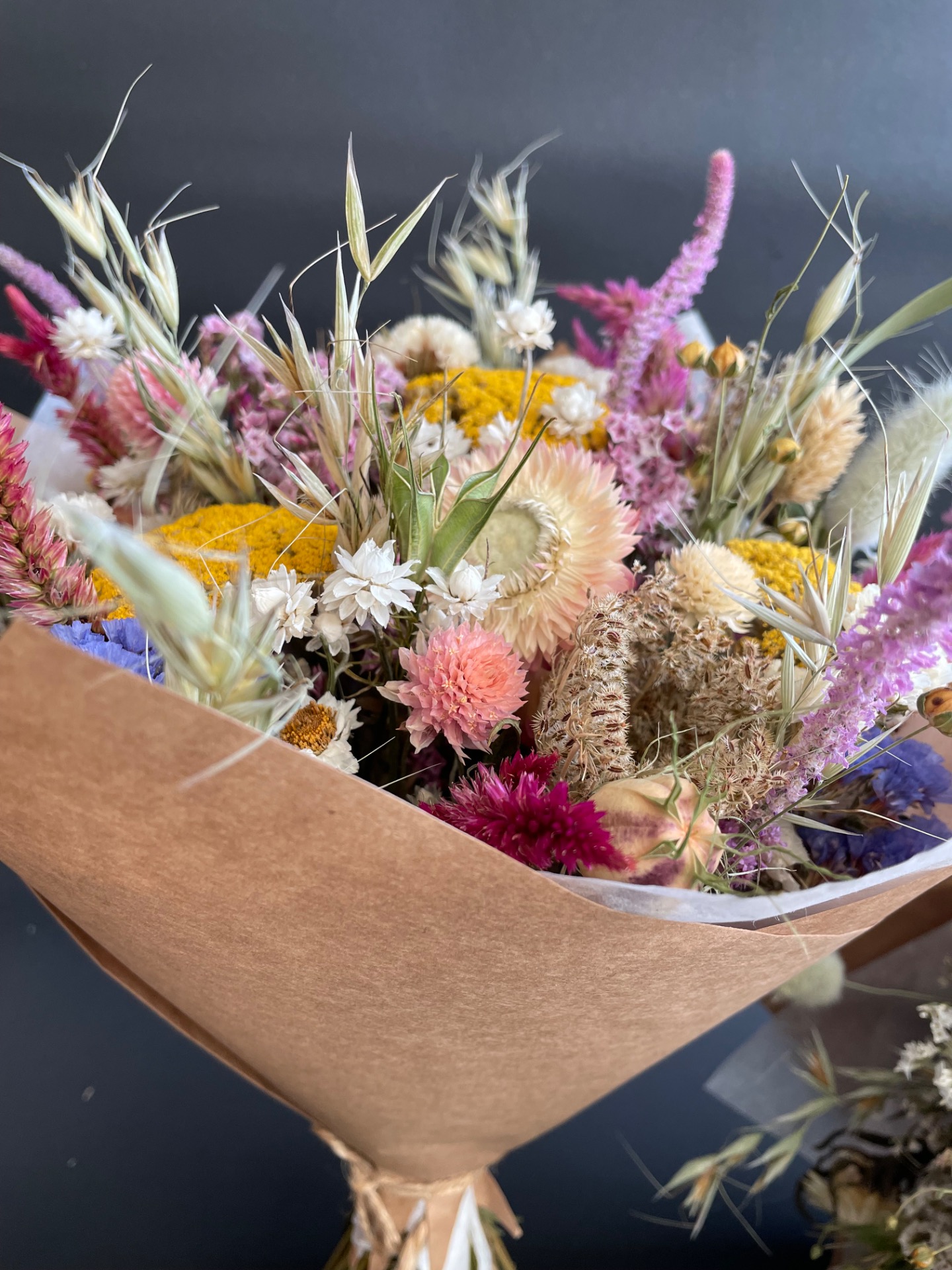 Kytica zo sušených kvetín