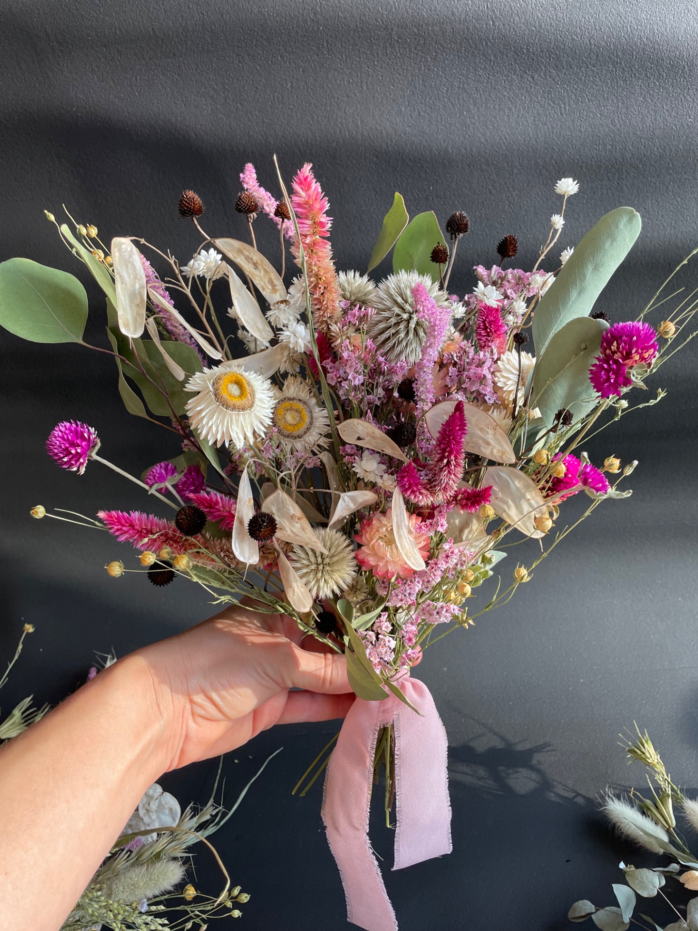 Kytica zo sušených kvetín