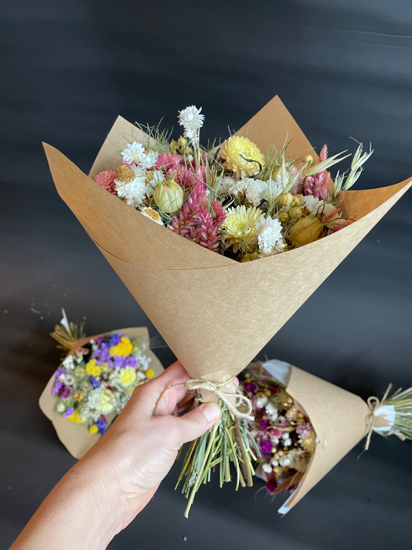 Kytica zo sušených kvetín